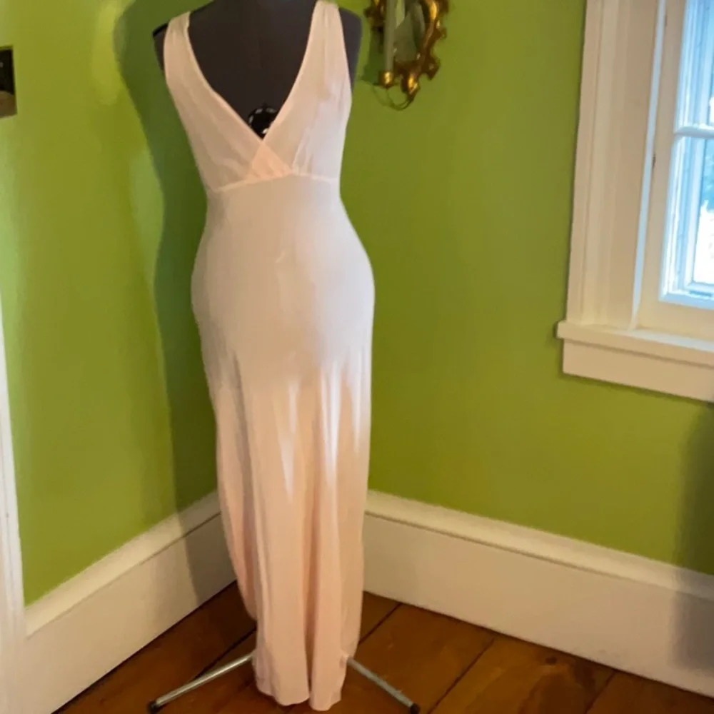 Vintage 40s/50s rayon bias cut nightgown - Picture 4 of 5